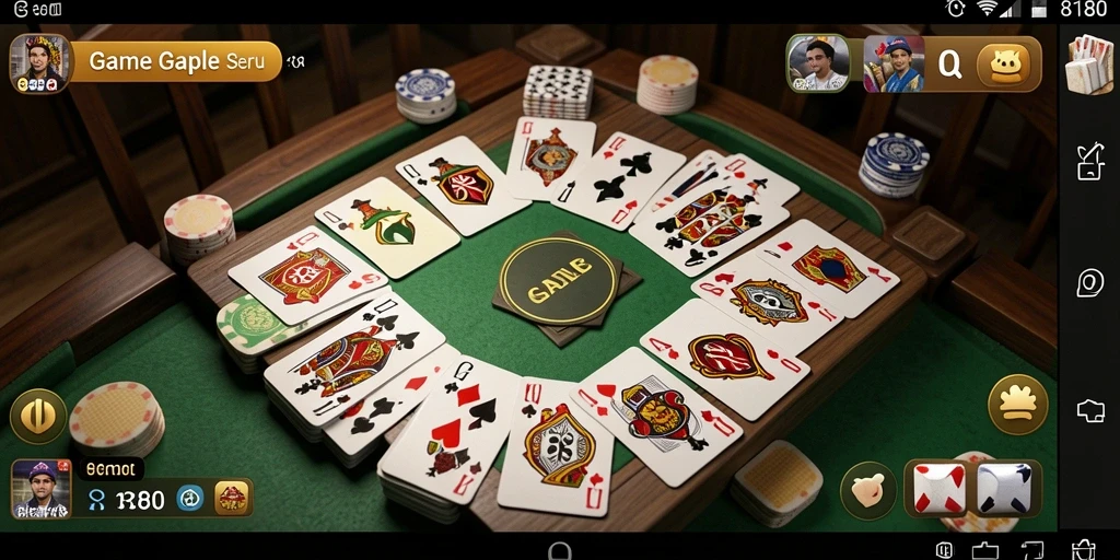 Tampilan gameplay Gaple yang menarik di 8180.