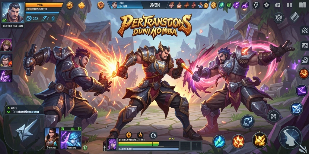 Gameplay seru 9N9N dengan karakter dan strategi yang beragam.