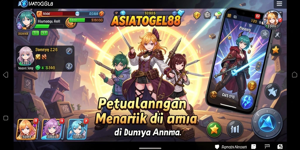 Screenshot utama menampilkan karakter anime dalam aksi mendebarkan.