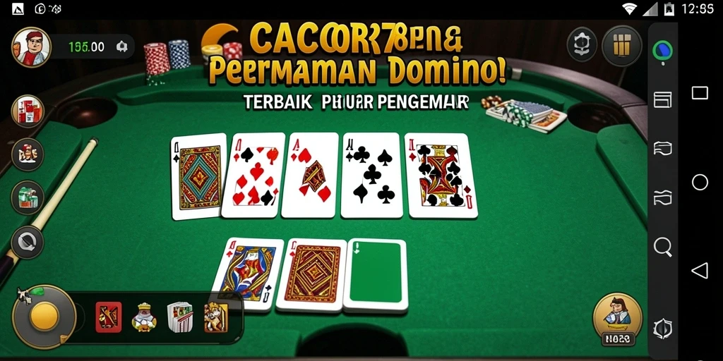 Tampilan visual menarik dari gameplay Domino CACOR78.