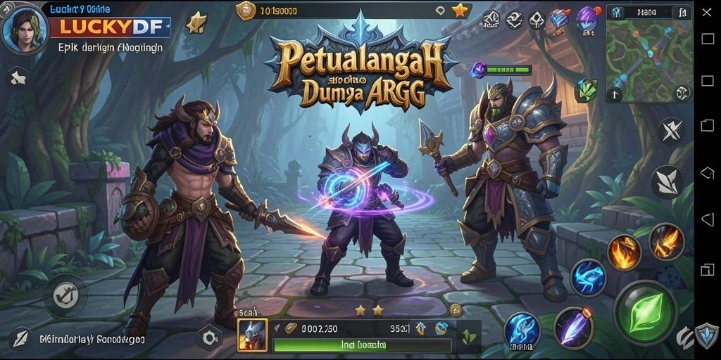 Gameplay mendebarkan ARPG dengan grafis menawan di LUCKYDF.