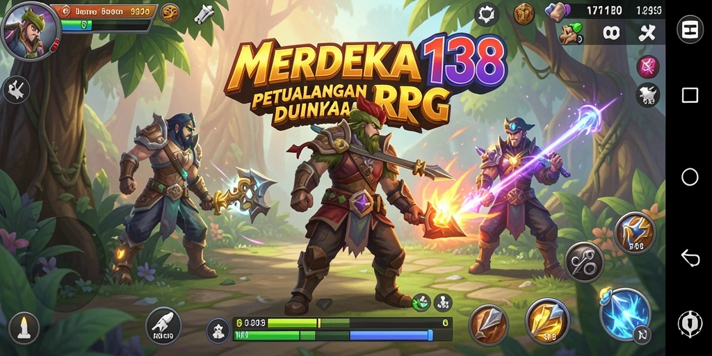 Tangkapan layar MERDEKA138 menunjukkan aksi pertarungan yang mendebarkan di dunia RPG.