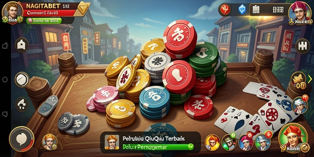 Tampilan gameplay QiuQiu yang seru dan interaktif.