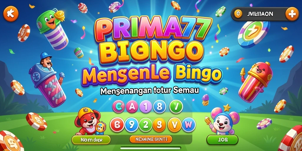 Tampilan utama PRIMA77 menampilkan gameplay Bingo yang seru dan interaktif.