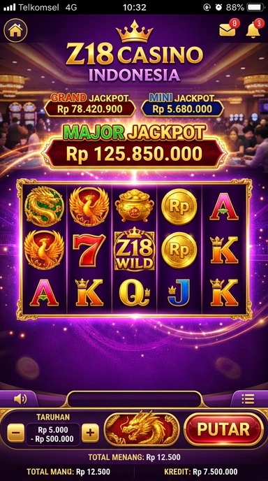 Screenshot antarmuka z18 yang menampilkan kemudahan navigasi.